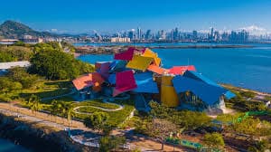 Biomuseo Panama Biomuseo Panama City designed by Frank Gehry presenting geological history of isthmus formation