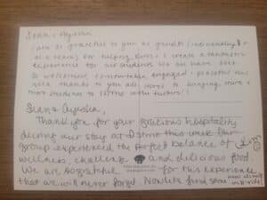 handwritten study aboard director testimonials istmo spring break panama